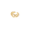Anello a cerchietti concatenati Rania - Oro