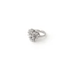 Anello a dischetti incrociati Diana - Bianco