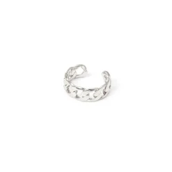Anello a fascia groumette Rania - Argento