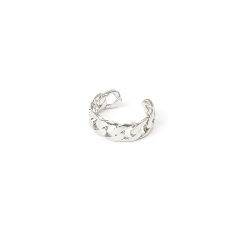 Anello a fascia groumette Rania - Argento