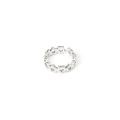 Anello a stelline congiunte Rania - Argento