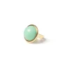Anello con cabochon in cornice Chantal - Turchese