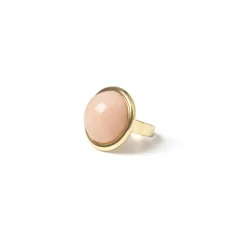 Anello con cabochon in cornice Chantal - Rosa