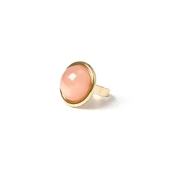 Anello con cabochon in cornice Chantal - Arancio