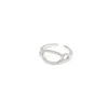 Anello con cerchio ovale Rania - Argento