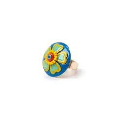 Anello con creazione a fiore Partenope - Multicolor