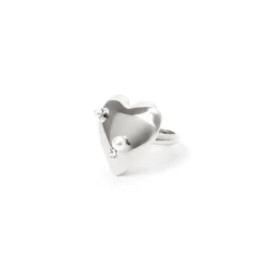 Anello con cuore Amaranta - Argento
