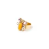 Anello con insettino giallo Flora - Multicolor