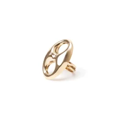 Anello con maglia marinara Partenope - Oro