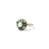 Anello con top a fiore Sirens - Blu