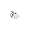 Anello con top quadrato Amaranta - Argento