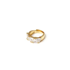 Anello con zirconi Eva - Oro