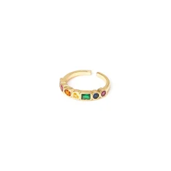 Anello di zirconi cromatici Rania - Multicolor