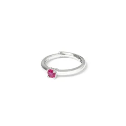 Anello punto luce Kristall - Fucsia