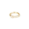Anello punto luce Kristall - Oro e bianco