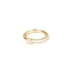 Anello punto luce Kristall - Oro e bianco