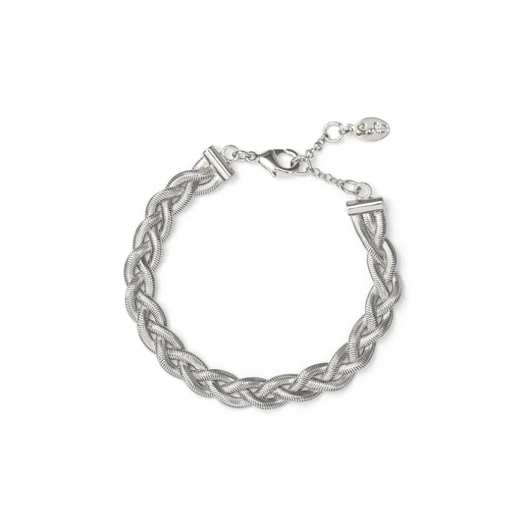 Bracciale a catene intrecciate Cleopatra - Argento