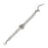 Bracciale a due fasce e charm Diana - Bianco