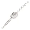 Bracciale a due semi cerchi Amaranta - Argento