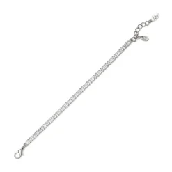 Bracciale a fascia stretta Diana - Bianco