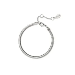 Bracciale a maglia serpentina leggera Cleopatra - Argento