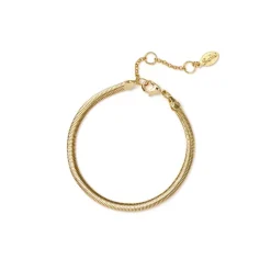 Bracciale a maglia serpentina leggera Cleopatra - Oro