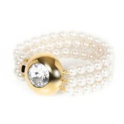 Bracciale a tre fili di perle Pearl - Oro
