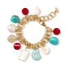 Bracciale ad anelli accoppiati Ondina - Multicolor