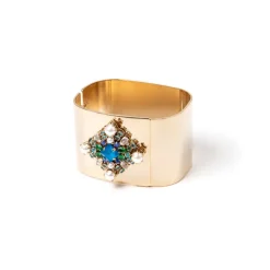 Bracciale bangle a fascia larga Sirens - Blu