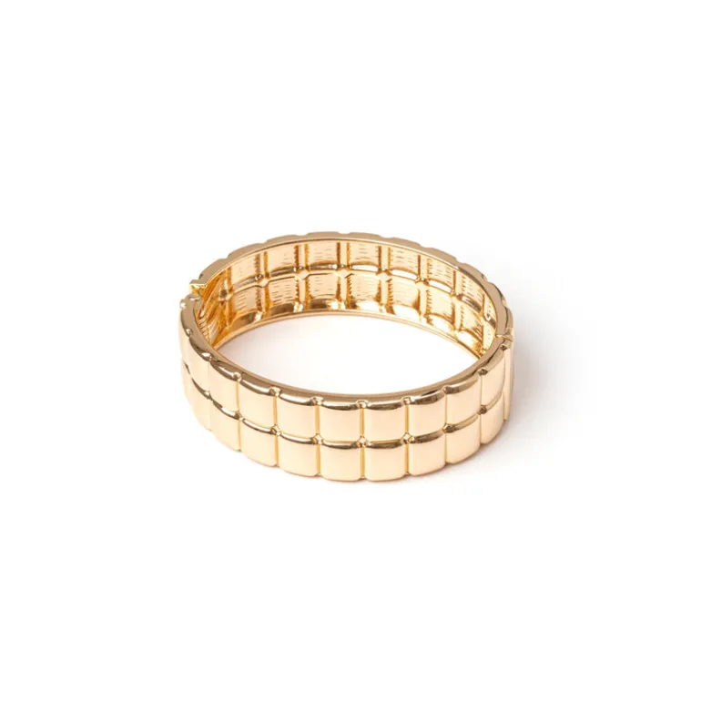 Bracciale bangle geometrico Domus - Oro