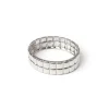Bracciale bangle geometrico Domus - Argento