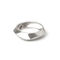 Bracciale bangle linee flessuose Domus - Argento