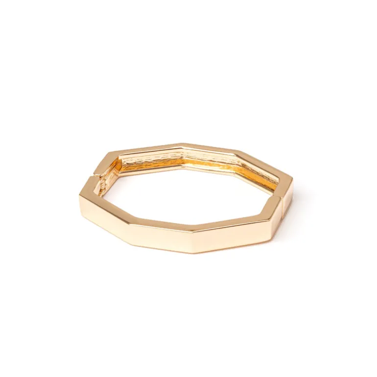 Bracciale bangle ottagonale Domus - Oro