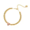Bracciale boule e cuore Petit Pavè - Rosa