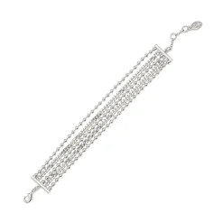 Bracciale boule e groumette Sissi - Argento