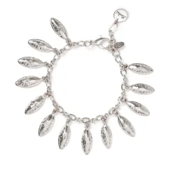 Bracciale catena e navette Amaranta - Argento