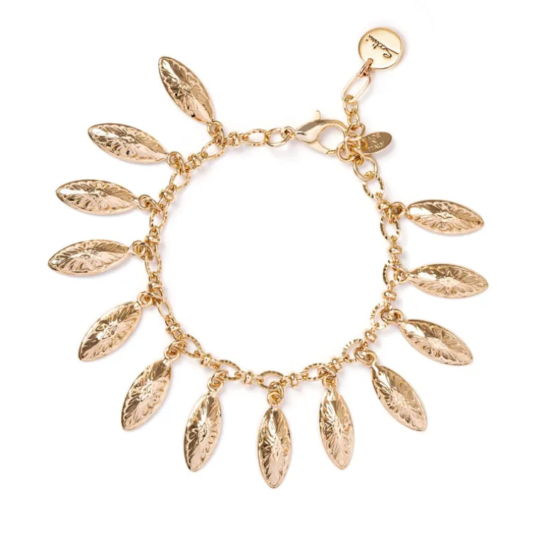 Bracciale catena e navette Amaranta - Oro