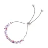 Bracciale catena e piccoli zirconi Kristall - Viola