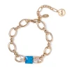 Bracciale con catena a grandi maglie Sirens - Blu