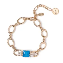 Bracciale con catena a grandi maglie Sirens - Blu