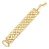Bracciale con fascia a placchette geometriche Brienne - Oro