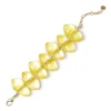 Bracciale con grandi gemme Cocoon - Giallo