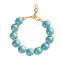 Bracciale di cabochon Blossom - Blu
