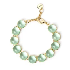 Bracciale di cabochon Blossom - Verde