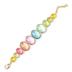 Bracciale di cabochon variegati Blossom - Multicolor