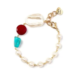 Bracciale di perle barocche Ondina - Multicolor