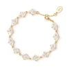 Bracciale di triangoli di zirconi Eva - Oro