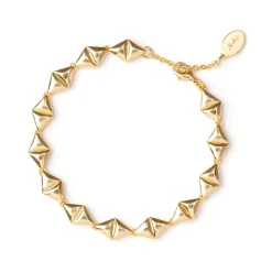 Bracciale di triangolini aurei Eva - Oro