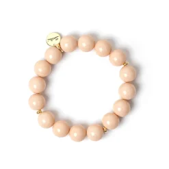 Bracciale elastico a boule Chantal - Rosa