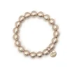 Bracciale elastico a boule Sissi - Bronzo opaco